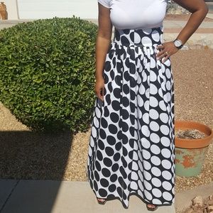 black and white african print dress